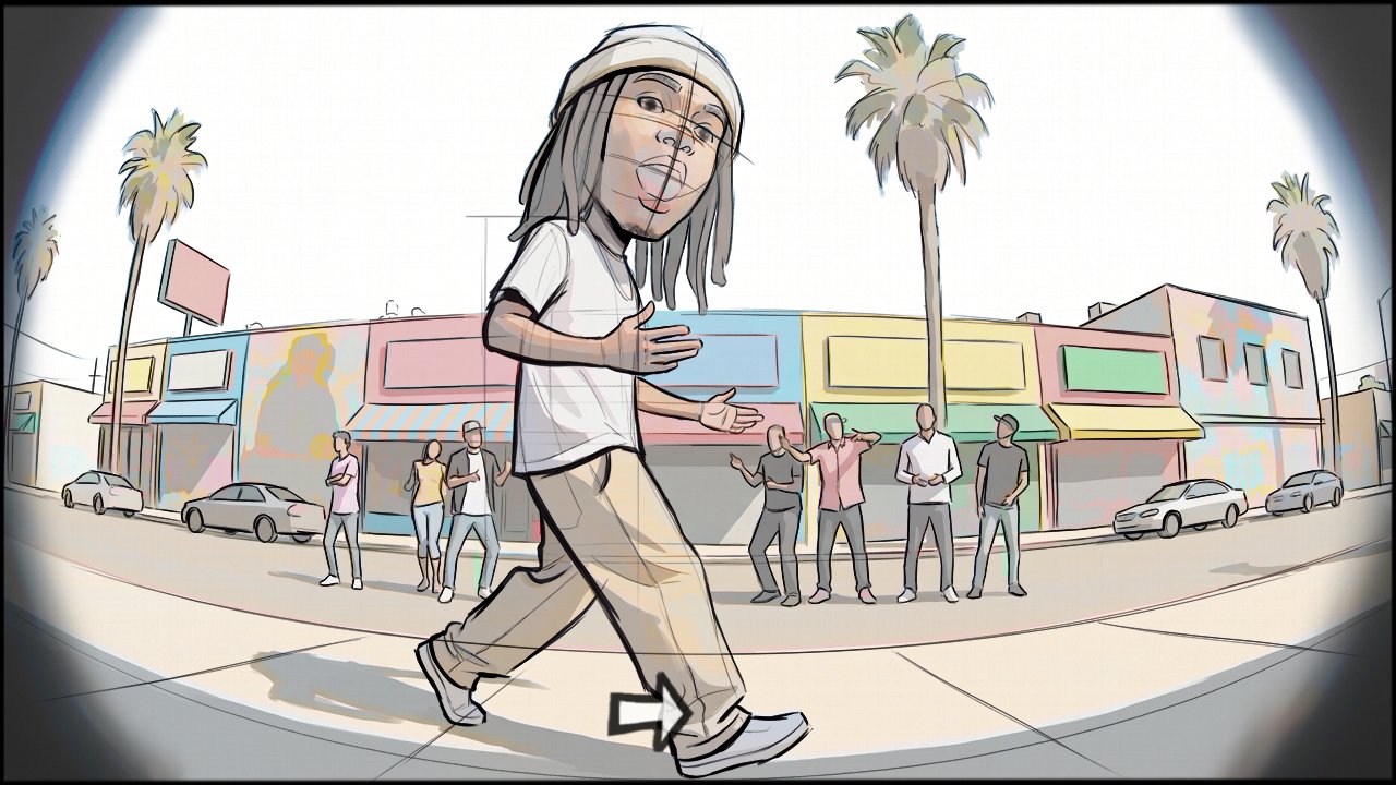 Music Video - Narrative - storyboard frame 4 by Dakota Warren